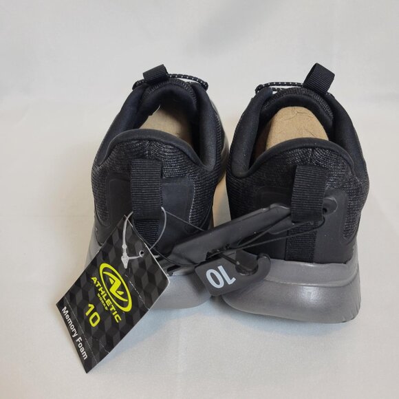 Athletic Works Mens Black Rudy Low-Top Sneakers Lightweight Slip On 10M - Picture 6 of 6